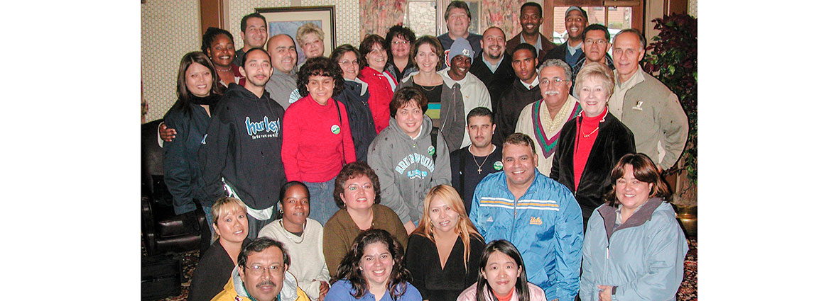 A group photo of mentor program members from 2005.